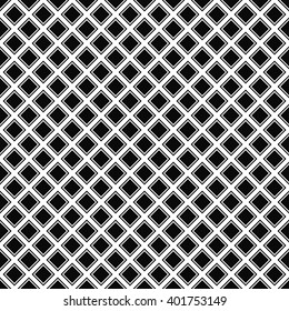 Repeating black white vector square pattern design background