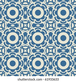 repeating blue textile design