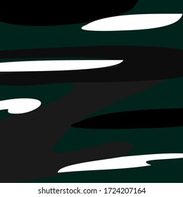 Repeating Camouflage Pattern. Cloth & Textlile Template. Vector Illustration