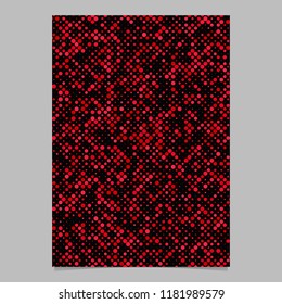 Repeating circle pattern poster template - vector graphic