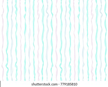 Repeating curved stripes vertical lines vector shirt pattern. Thin intersecting and parallel curve lines, wavy ribbons clothing textile pattern.  Wavy stripes ripple silk fabric texture backdrop.