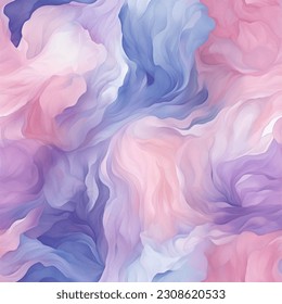 Repeating Design that Resembles Soft Watercolor Washes in a Variety of Colors Seamless Pattern