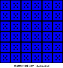 Repeating Dice - number five as a wallpaper effect