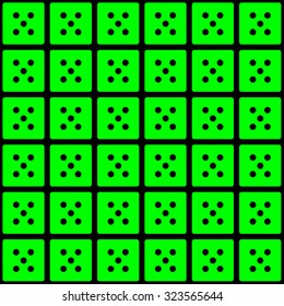 Repeating Dice - number five as a wallpaper effect