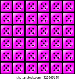 Repeating Dice - number five as a wallpaper effect