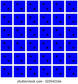 Repeating dice on a wallpaper effect