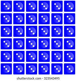 Repeating dice on a wallpaper effect