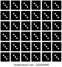 Repeating dice on a wallpaper effect