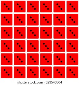 Repeating dice on a wallpaper effect