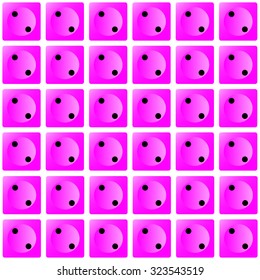 Repeating dice on a wallpaper effect