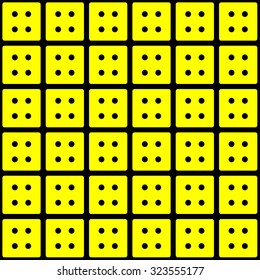 Repeating dice as a wallpaper effect