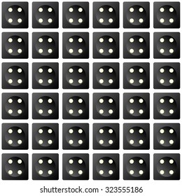 Repeating dice as a wallpaper effect