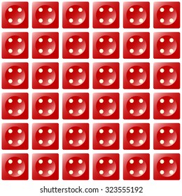 Repeating dice as a wallpaper effect