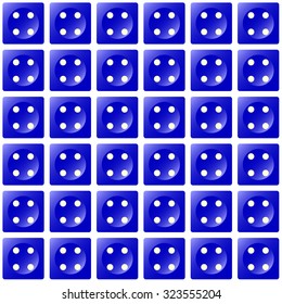 Repeating dice as a wallpaper effect