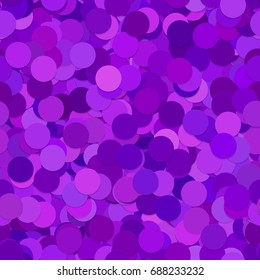 Repeating dot background pattern - vector graphic design from purple circles with shadow effect