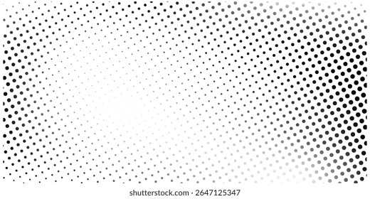 Repeating dots gradation pattern. Dotted halftone gradient texture. Concept dot background white modern good