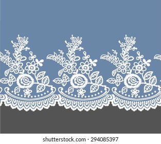 repeating edge lace design