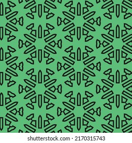 Repeating European pattern featuring tiled geometric shapes and other decorative elements
