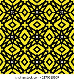 Repeating European pattern featuring tiled geometric shapes and other decorative elements