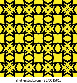 Wiederholtes europäisches Muster mit gefliesten geometrischen Formen und anderen dekorativen Elementen