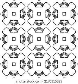 Repeating European pattern featuring tiled geometric shapes and other decorative elements