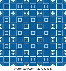Wiederholtes europäisches Muster mit gefliesten geometrischen Formen und anderen dekorativen Elementen