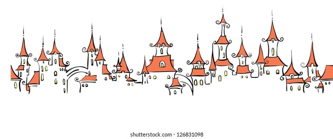 Repeating fairy tale town