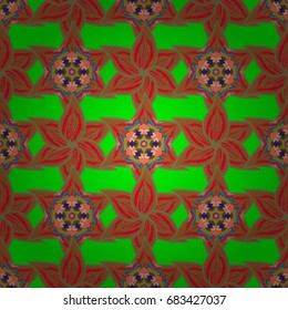 Repeating floral backdrop, Elegant flowers wallpaper. Flower pattern seamless on colored background, hand-drawn chamomiles, daisies.