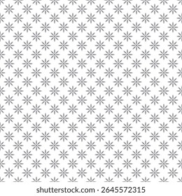 A repeating floral pattern in gray on a white background, suitable for various design uses.