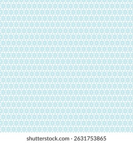 Repeating floral pattern in teal on white background suitable for textile design.