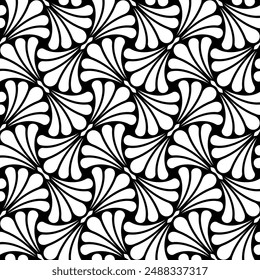 Repeating Foliage pattern of printable vector Art. Leaf Geometric Shapes repeated patterns of flower wallpaper.