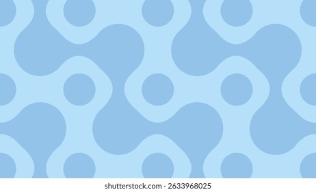 Repeating forms that resemble cellular or droplet links in soft blue, perfect for abstract organic visuals and calm designs.