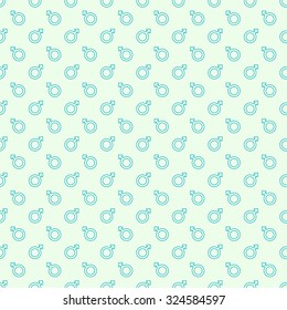 Repeating geometric background with sign of masculinity. Seamless vector pattern. 