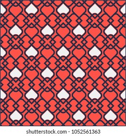 Repeating geometric flat patterns. Contemporary graphic design. Can be used in textiles, for book design, website background.