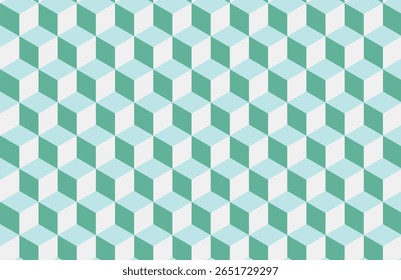 repeating geometric pattern 3d cubes