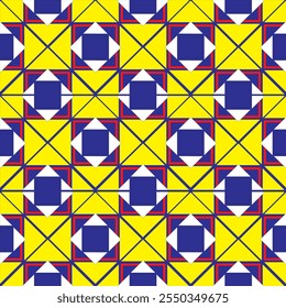 repeating geometric pattern composed of red and blue diamond shapes. These diamonds are arranged in vertical columns