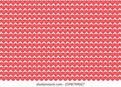 A repeating geometric pattern composed of sharp triangular shapes arranged in horizontal rows. The design presents a clean, symmetrical aesthetic ideal for backgrounds and textures.