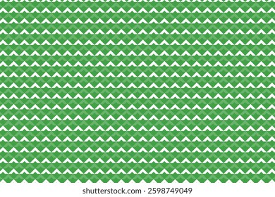 A repeating geometric pattern composed of sharp triangular shapes arranged in horizontal rows. The design presents a clean, symmetrical aesthetic ideal for backgrounds and textures.