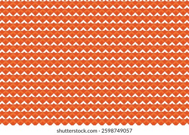 A repeating geometric pattern composed of sharp triangular shapes arranged in horizontal rows. The design presents a clean, symmetrical aesthetic ideal for backgrounds and textures.