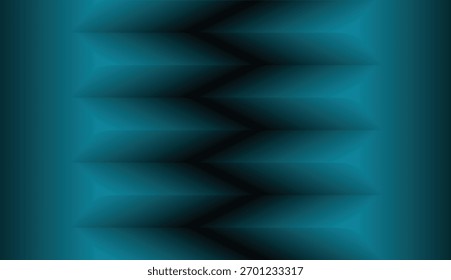 A repeating geometric pattern featuring sharp chevron shapes in shades of teal and black, ideal for graphic design and digital art.
