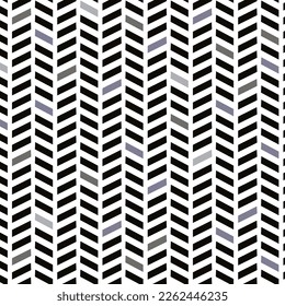 Repeating Geometric Pattern in Knitting Style. Monochrome Vector Illustration