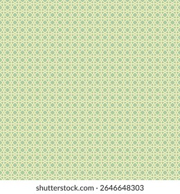 A repeating geometric pattern with light green and cream colors, suitable for backgrounds or textile designs.