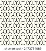 Repeating Geometric pattern. seamless interlocking patterns, Complementary Hexagon lines vector.
