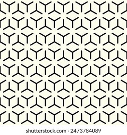 Repeating Geometric pattern. seamless interlocking patterns, Complementary Hexagon lines vector.