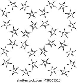 Repeating Geometric Pattern Stars Seamless Vector Stock Vector (Royalty ...