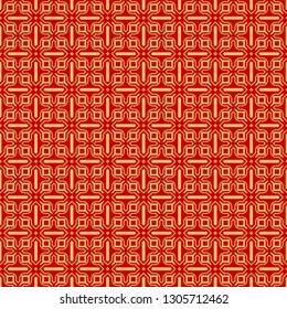 Repeating Geometric Pattern with Triangle, Zig Zag. Vector Background, Texture. For Design Invitation, Interior Wallpaper, Cover Card, Technologic Design. rED GOLD COLOR