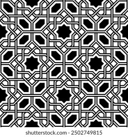 Repeating Geometric patterns of Graphic design. Artistic shapes Seamless pattern of Printable vector.