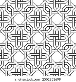Repeating Geometric patterns of Graphic design. Artistic shapes Seamless pattern of Printable vector.