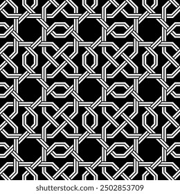 Repeating Geometric patterns of Graphic design. Artistic shapes Seamless pattern of Printable vector.