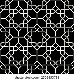 Repeating Geometric patterns of Graphic design. Artistic shapes Seamless pattern of Printable vector.